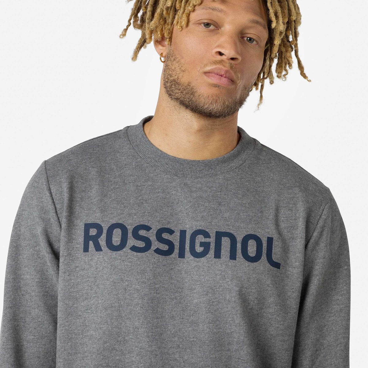 Rossignol sudadera de cuello redondo Logo para hombre Grey