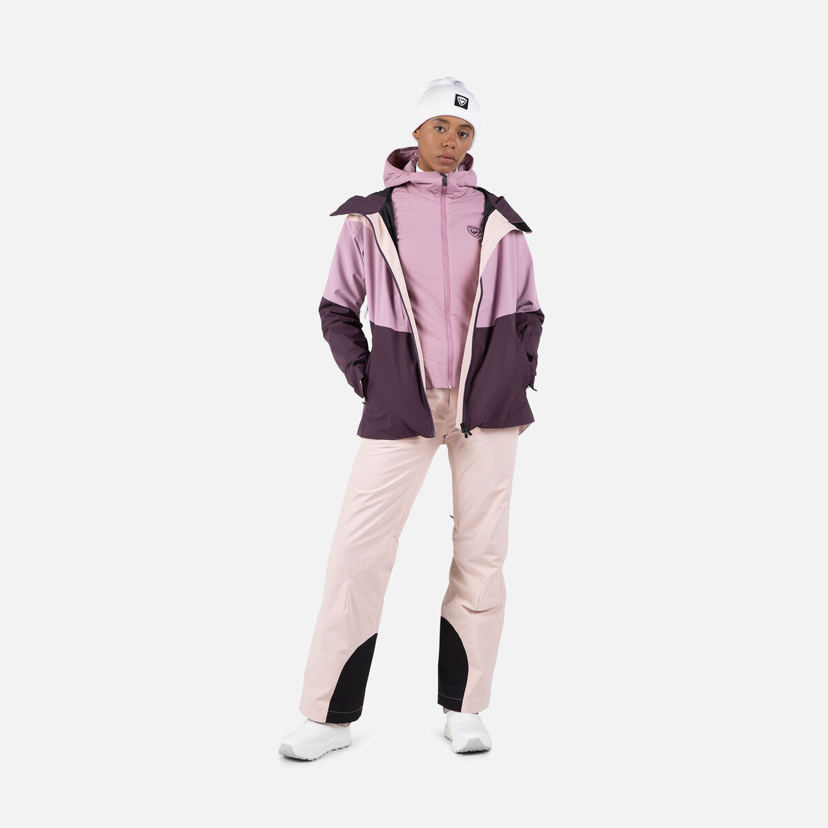 Rossignol Women's Opside Light Insulated Hoodie Jacket Pink/Purple