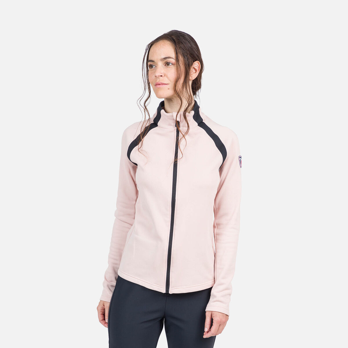 Rossignol Women's Aerial Full-Zip Fleece Pink/Purple