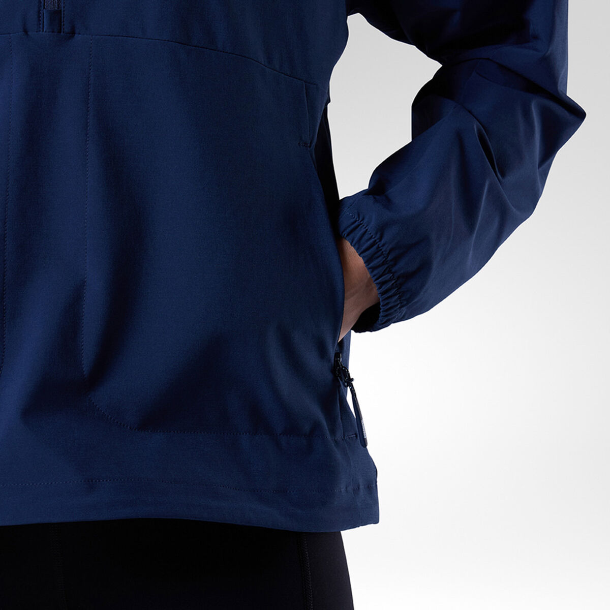 Rossignol Women's Stretch Anorak with Hoodie blue