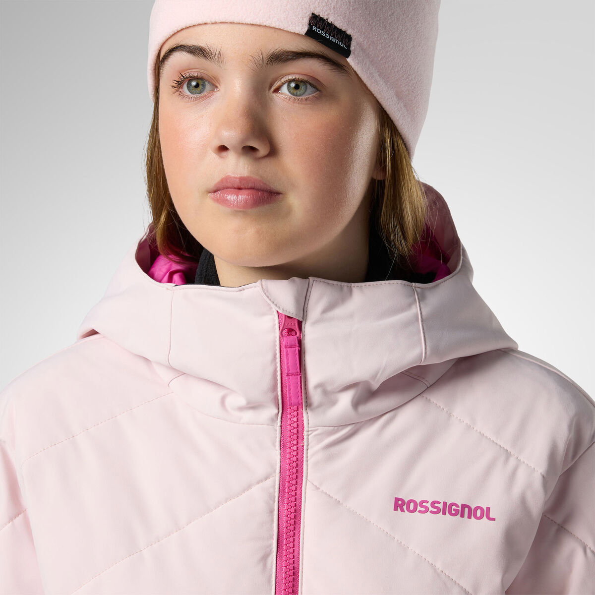 Rossignol Juniors' Staci Insulated Ski Jacket Pink Purple