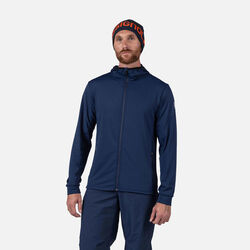 Rossignol Men's Mid Layer Full-Zip Hoodie Jacket blue