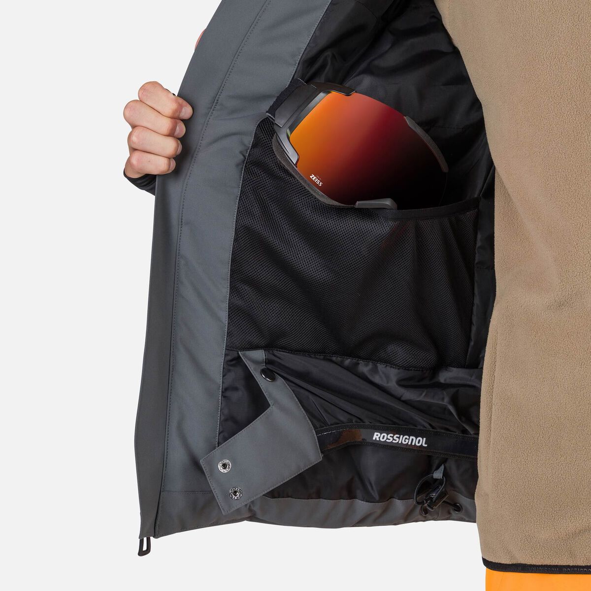 Rossignol Chaqueta de esqu&iacute; Siz para hombre Gris