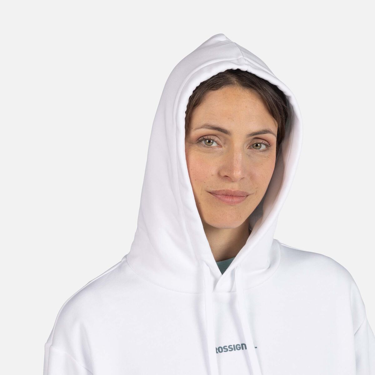 Rossignol Damen Waterfall Kapuzenpullover Wei&szlig;