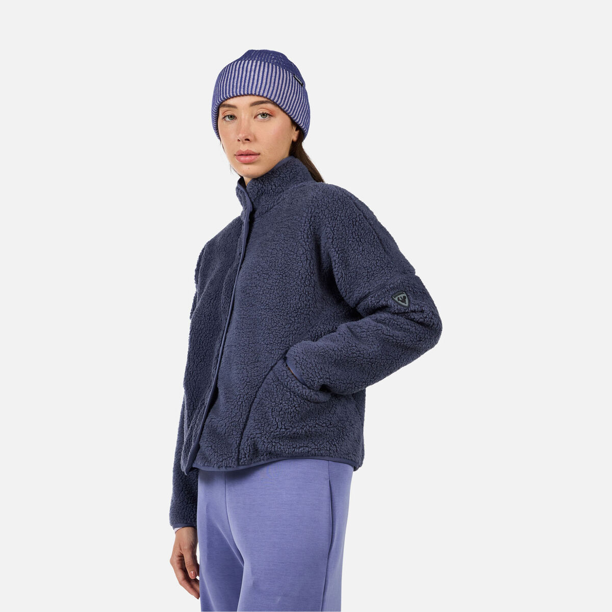 Rossignol Women's AllTrack Snap Sherpa Jacket Blue