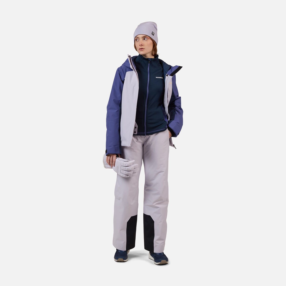 Rossignol Women's Blackside Mix Full-Zip Fleece Blue