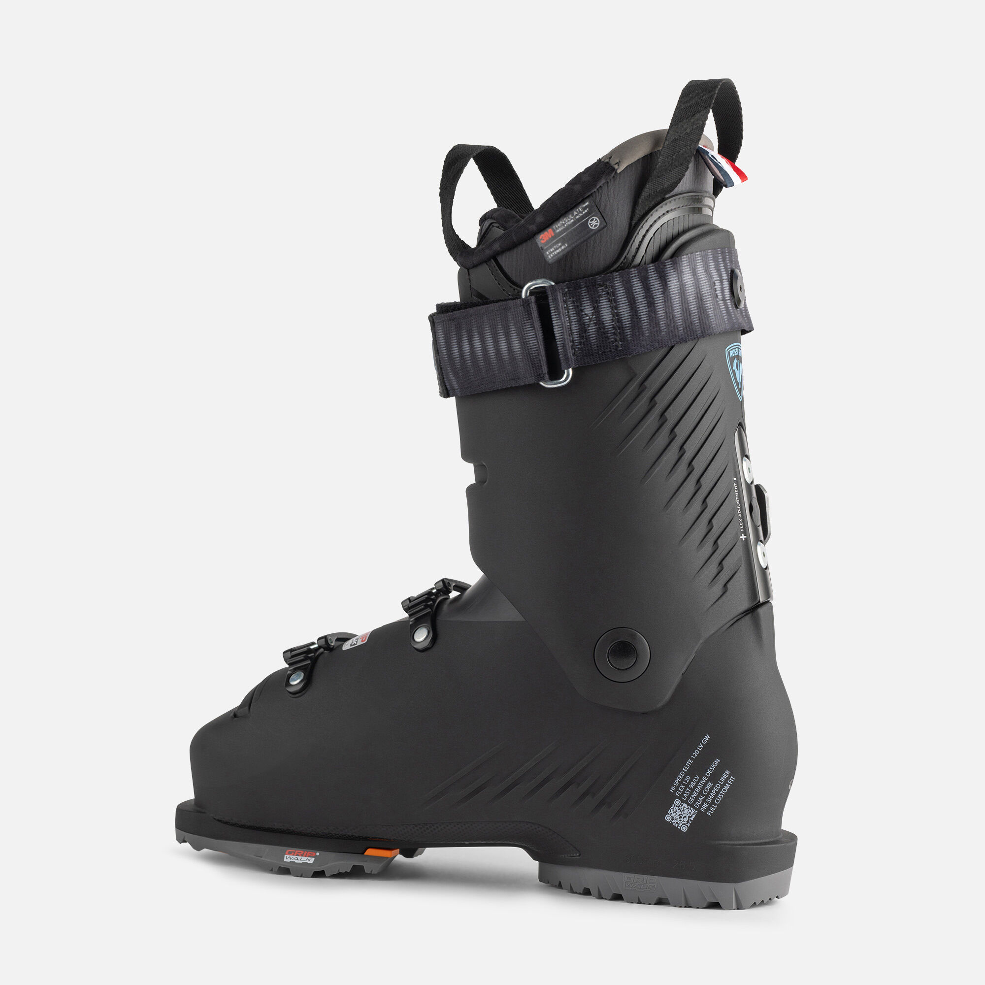Men's On Piste Ski Boots Hi-Speed Elite 120 Lv Gw | Black | Rossignol