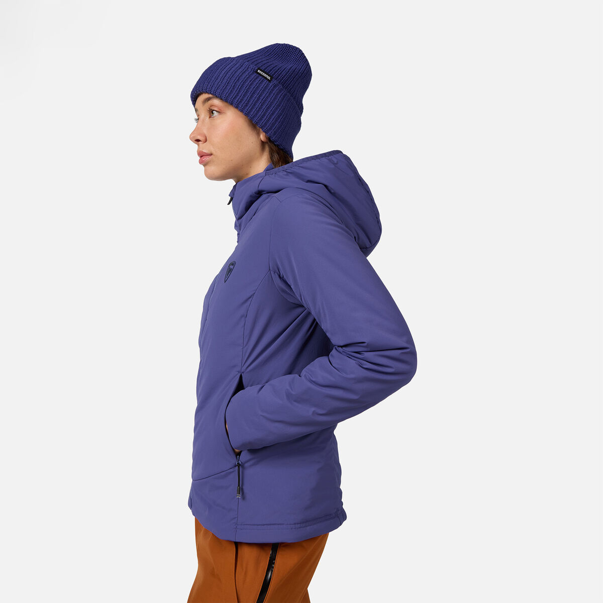 Rossignol Women's Opside Light Insulated Hoodie Jacket Blue