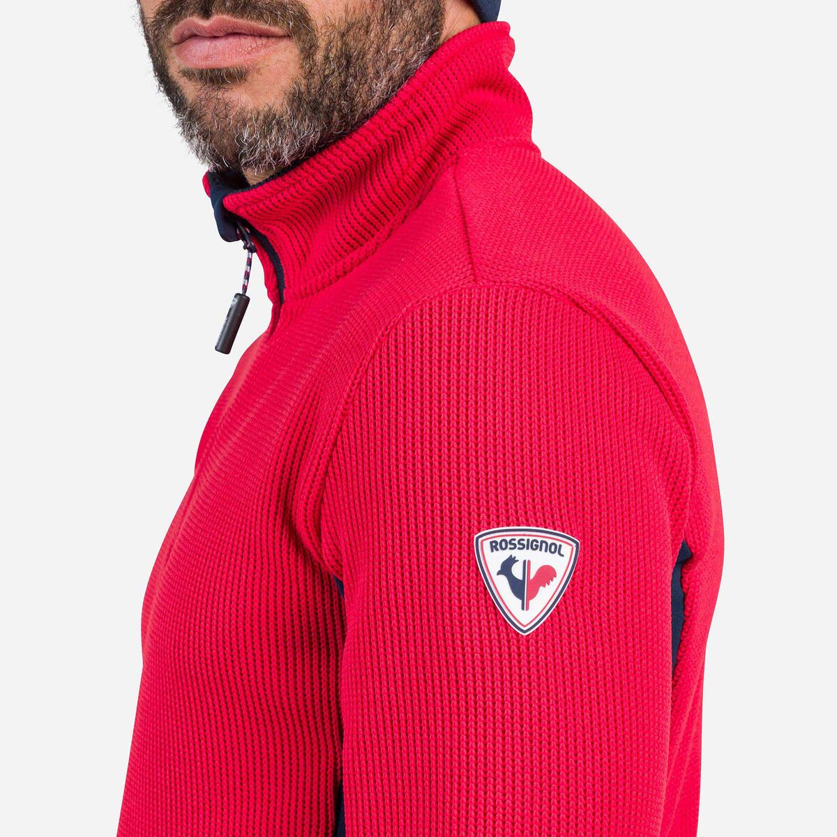 Rossignol Men's Cieloalto Half-Zip Fleece red