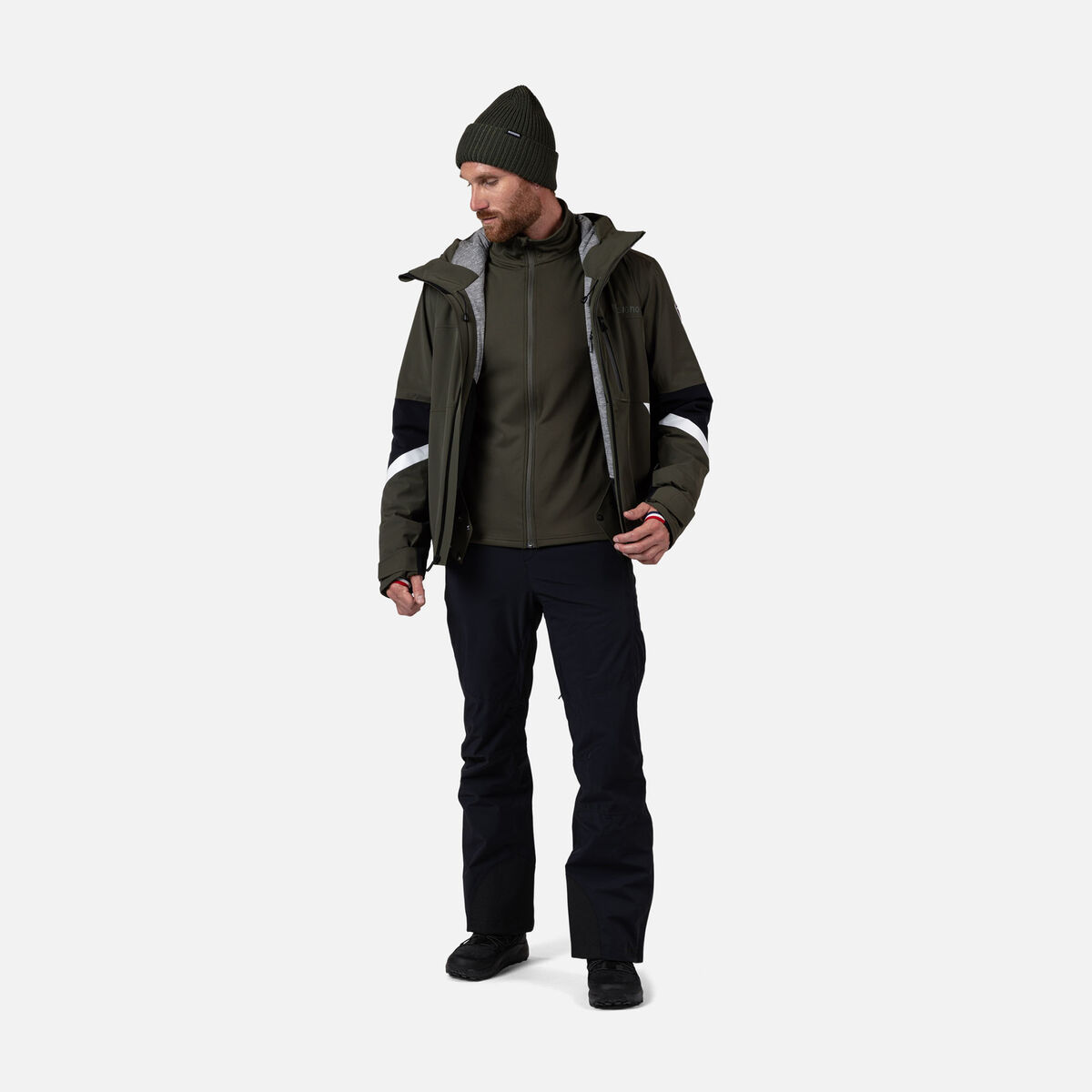 Rossignol Men's Midlayer Full-Zip Thin Jacket Green