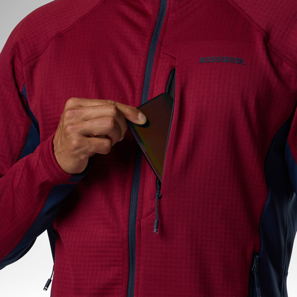 Rossignol Pile Full-zip con cappuccio Blackside Mix uomo [Ldw.value.EnumValue;@18effb15