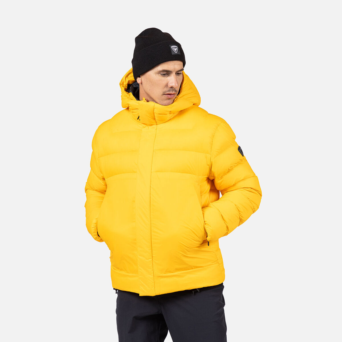 Rossignol Men's Aretu Down Hoodie Yellow