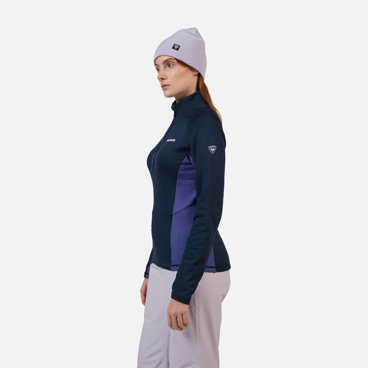 Rossignol Women's Blackside Mix Half-Zip Fleece Blue