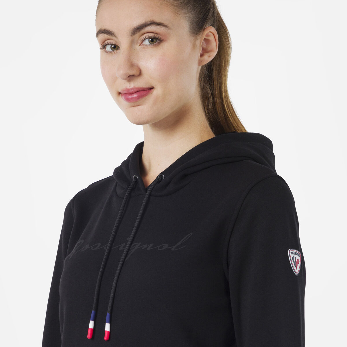 Rossignol Sweat &agrave; capuche molletonn&eacute; Logo Femme [Ldw.value.EnumValue;@60c1ab86