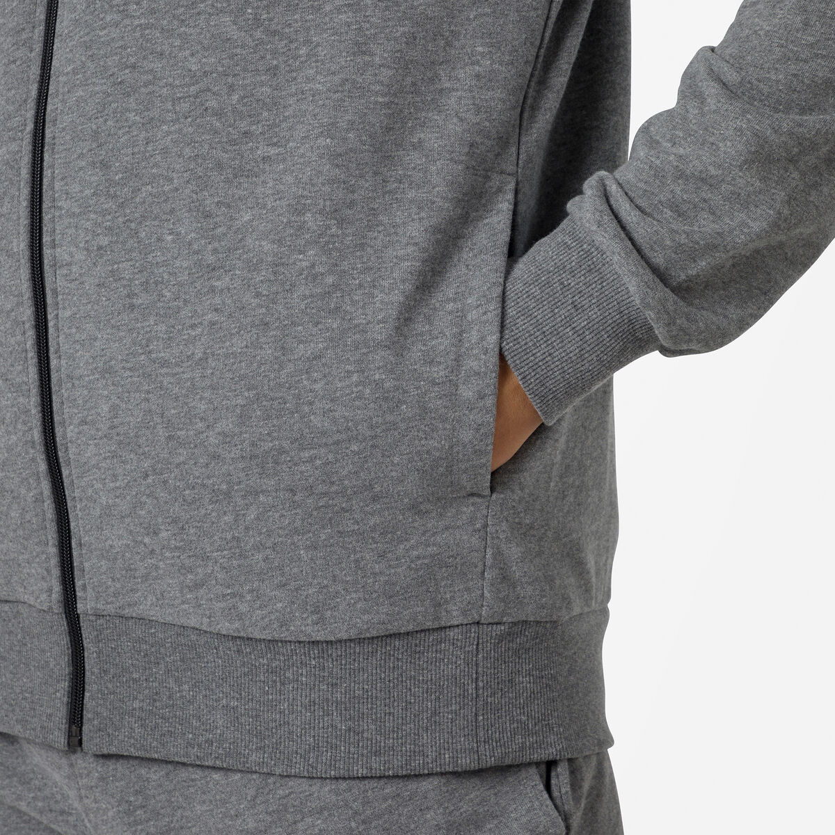 Men's full-zip hooded logo fleece sweatshirt