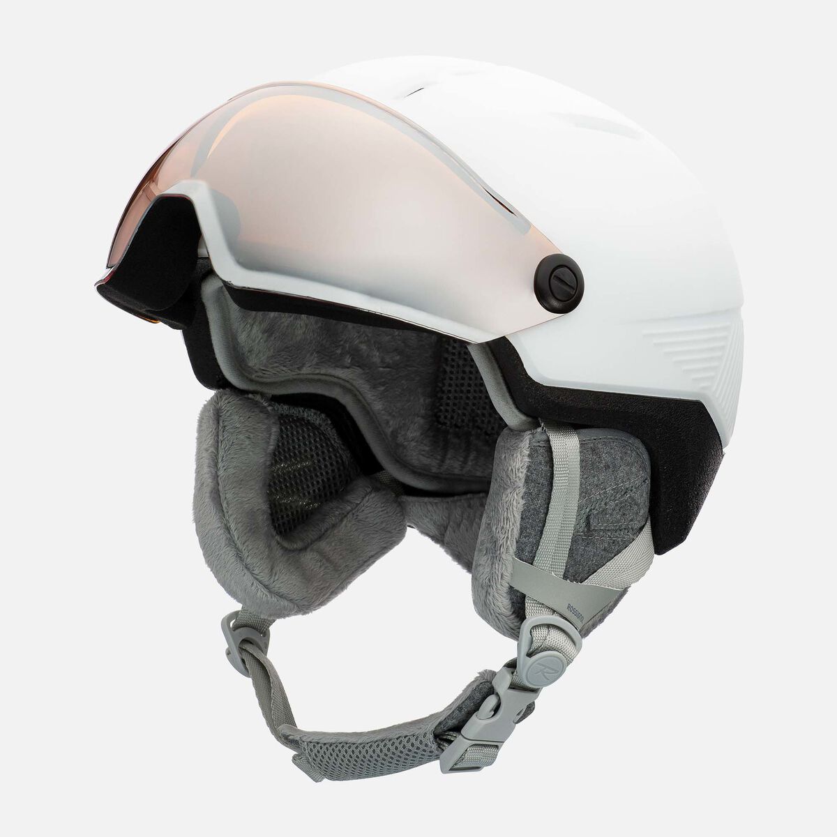 Rossignol Women's Helmet Fit Visor Impacts White