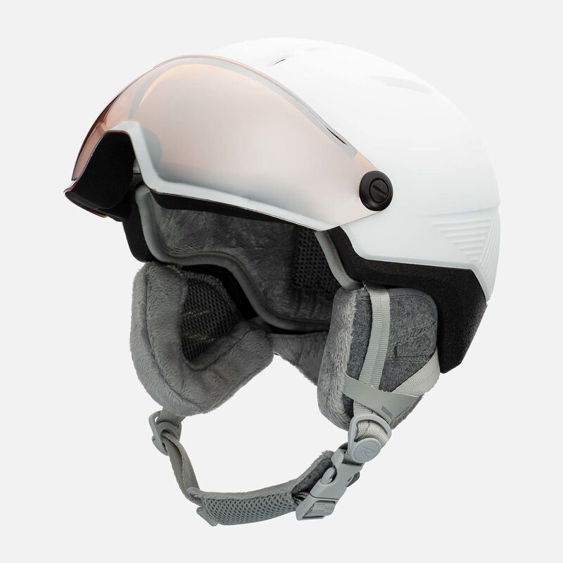 Rossignol Women's Helmet Fit Visor Impacts White