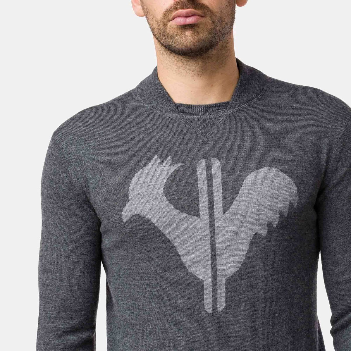 Rossignol Men's Classique Crew Neck Sweater Grey