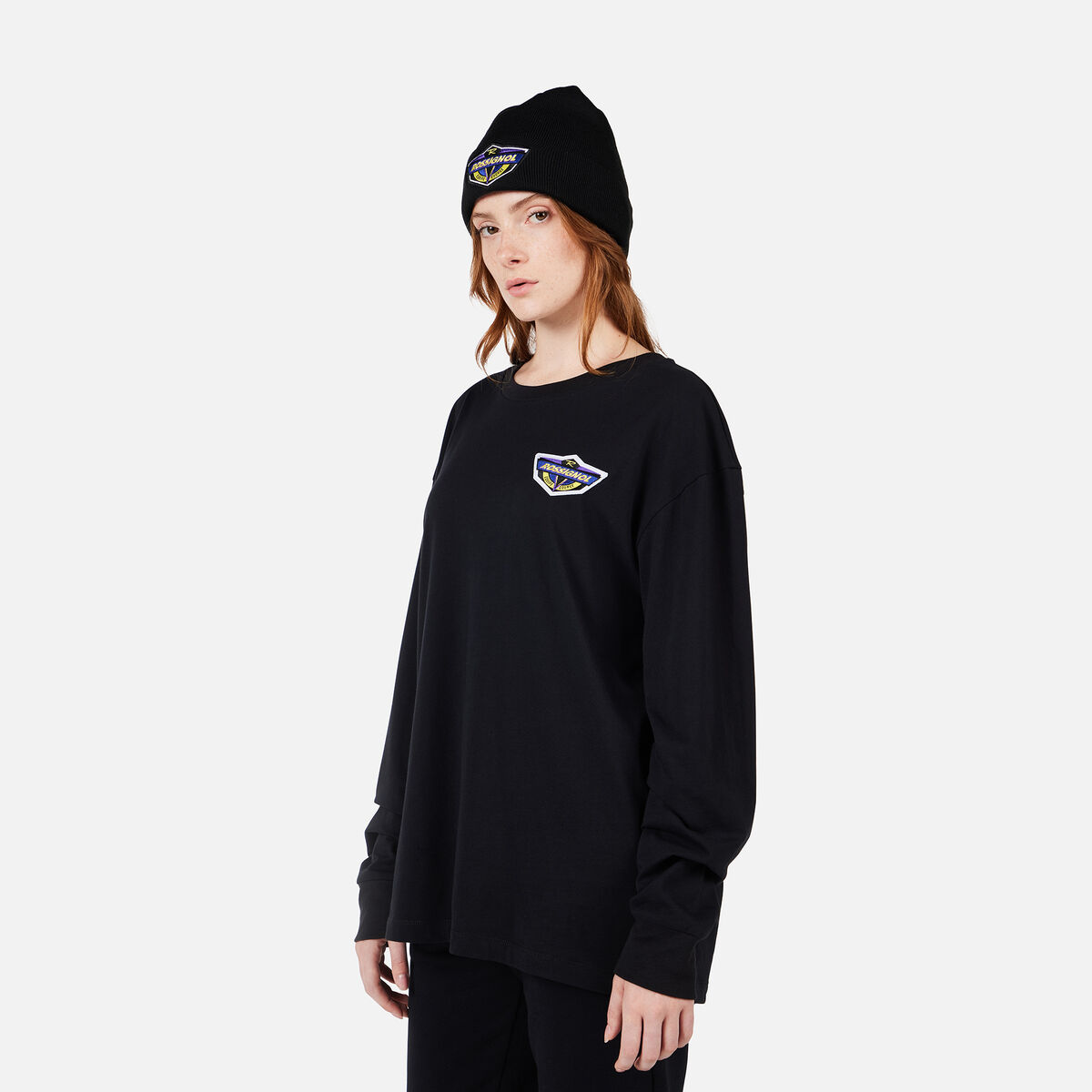 Rossignol Tee-shirt &agrave; manches longues Super unisexe Noir