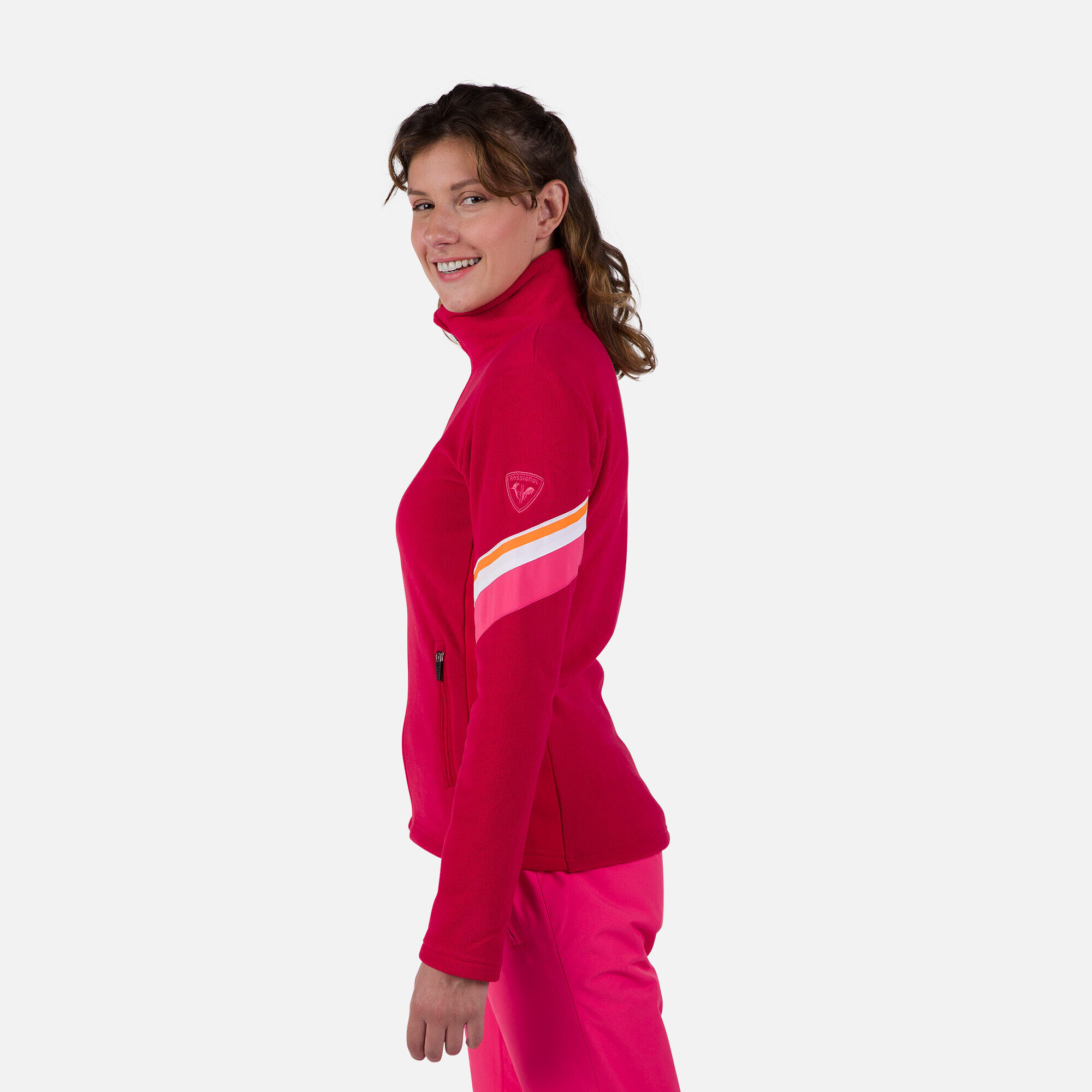 Women's Strawpile Full-Zip Fleece Jacket | Red | Rossignol