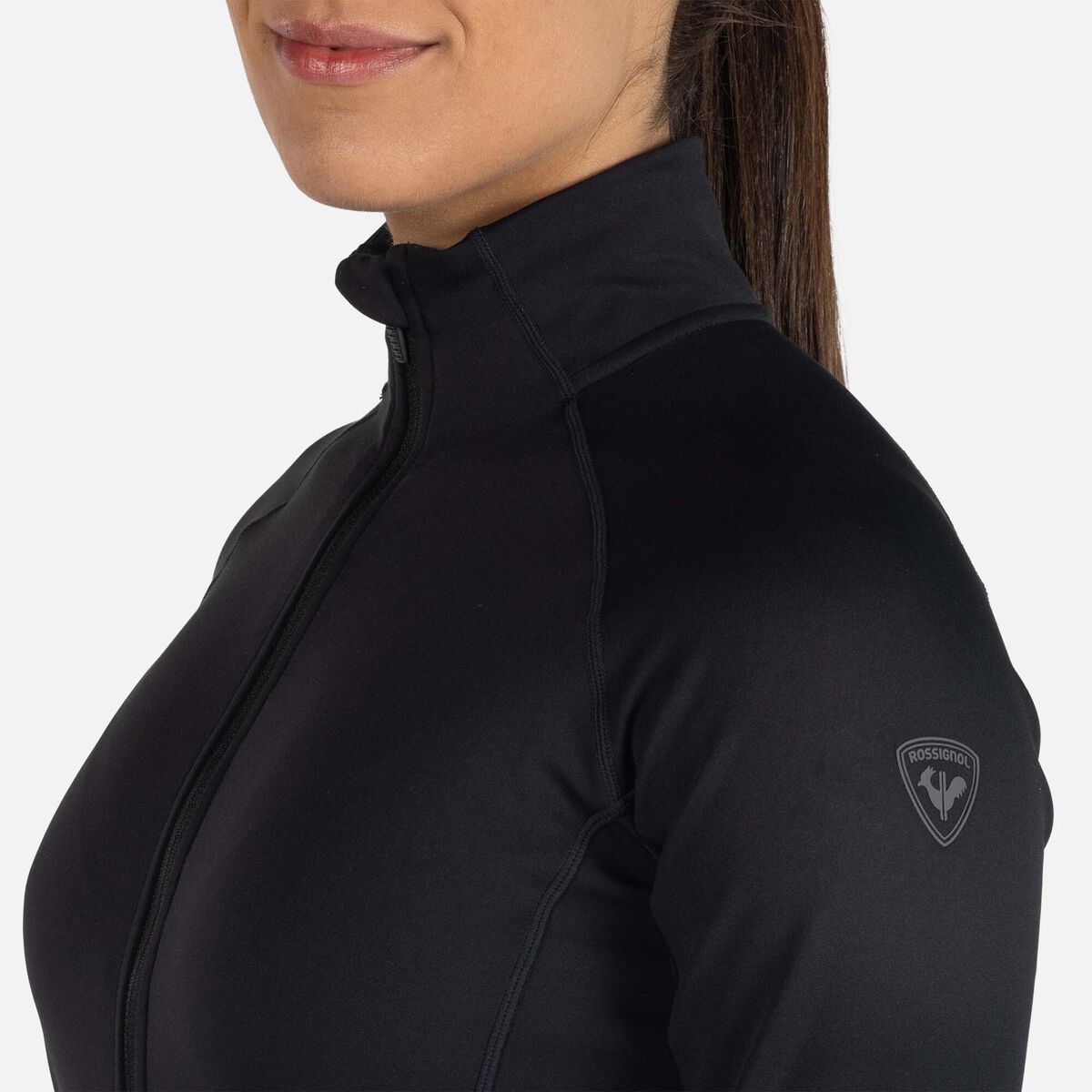 Rossignol Women's Ski Mid Layer Thin Jacket Black