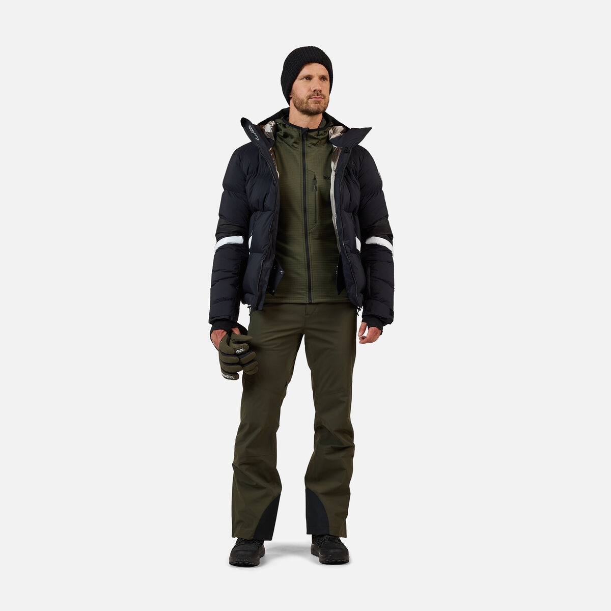 Rossignol Forro polar con capucha y cremallera completa Blackside para hombre Green
