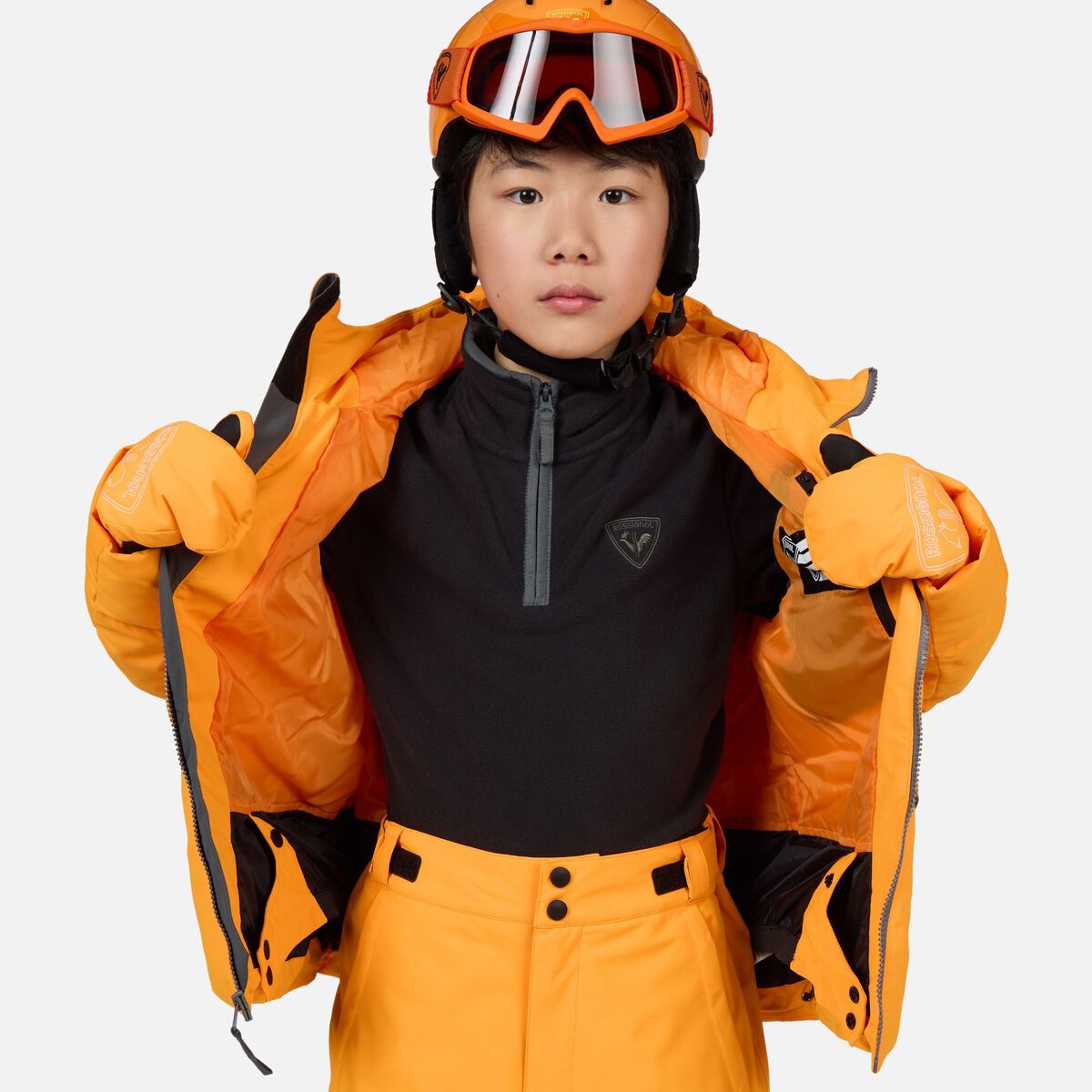 Rossignol Veste de ski gar&ccedil;on Siz Orange
