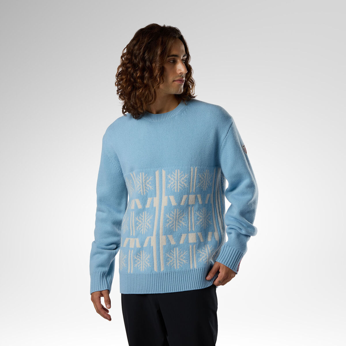 Rossignol Men's Patterned Crewneck Sweater [Ljava.lang.Object;@7da5f186