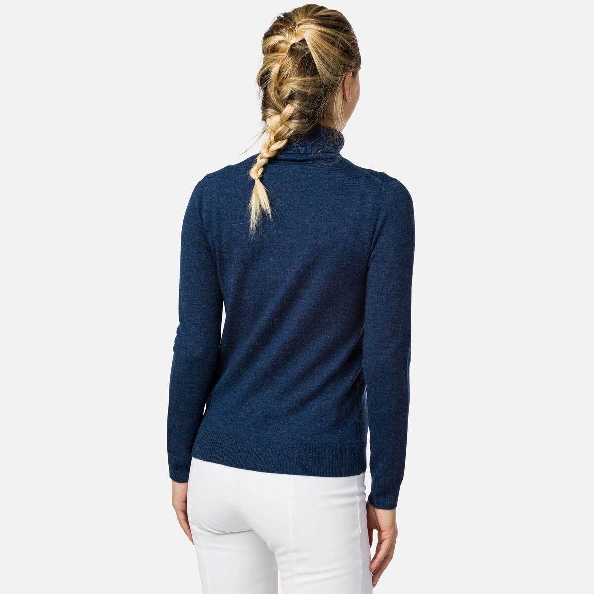 Rossignol Women's Classique Roll Neck Sweater Blue