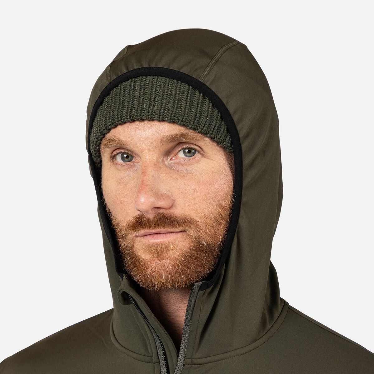 Rossignol Men's Mid Layer Full-Zip Hoodie Jacket Green
