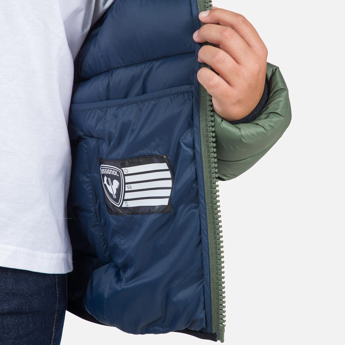 Rossignol Boys' Lightweight Quilted Jacket green