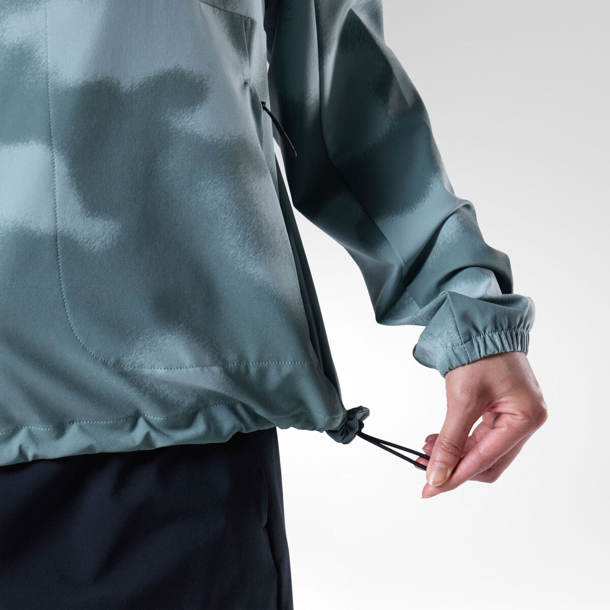 Rossignol Elastische Anorakjacke mit Kapuze f&uuml;r Damen Gr&uuml;n