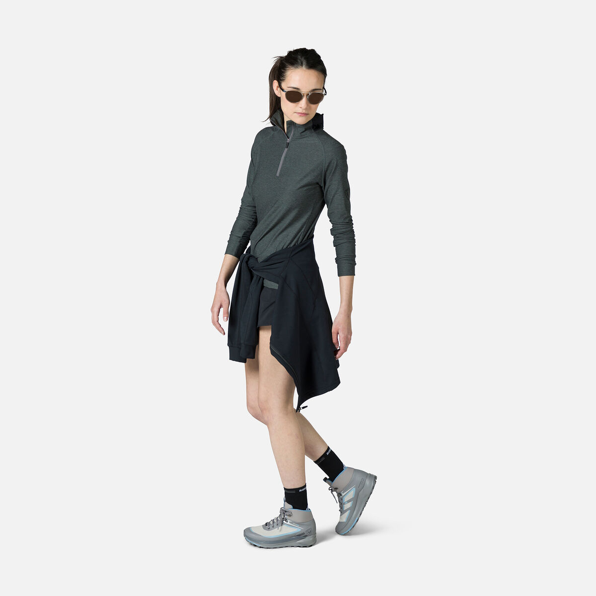 Women's Melange Half-Zip Hiking Pullover