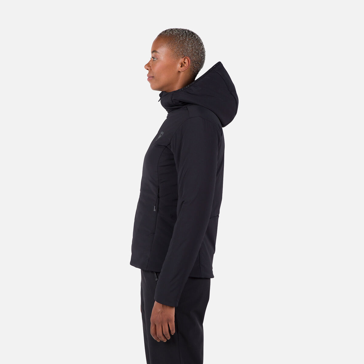 Rossignol Women's Opside Warm Insulated Hoodie Jacket Black