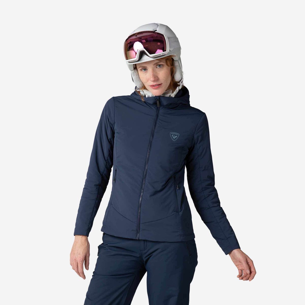 Rossignol Women's Opside Light Insulated Hoodie Jacket Blue