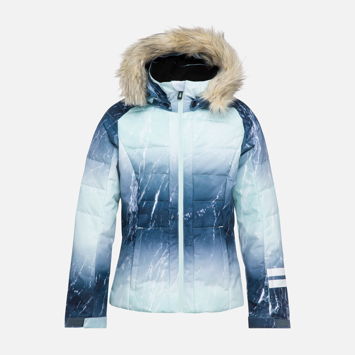 Girls' Print Polydown Ski Jacket