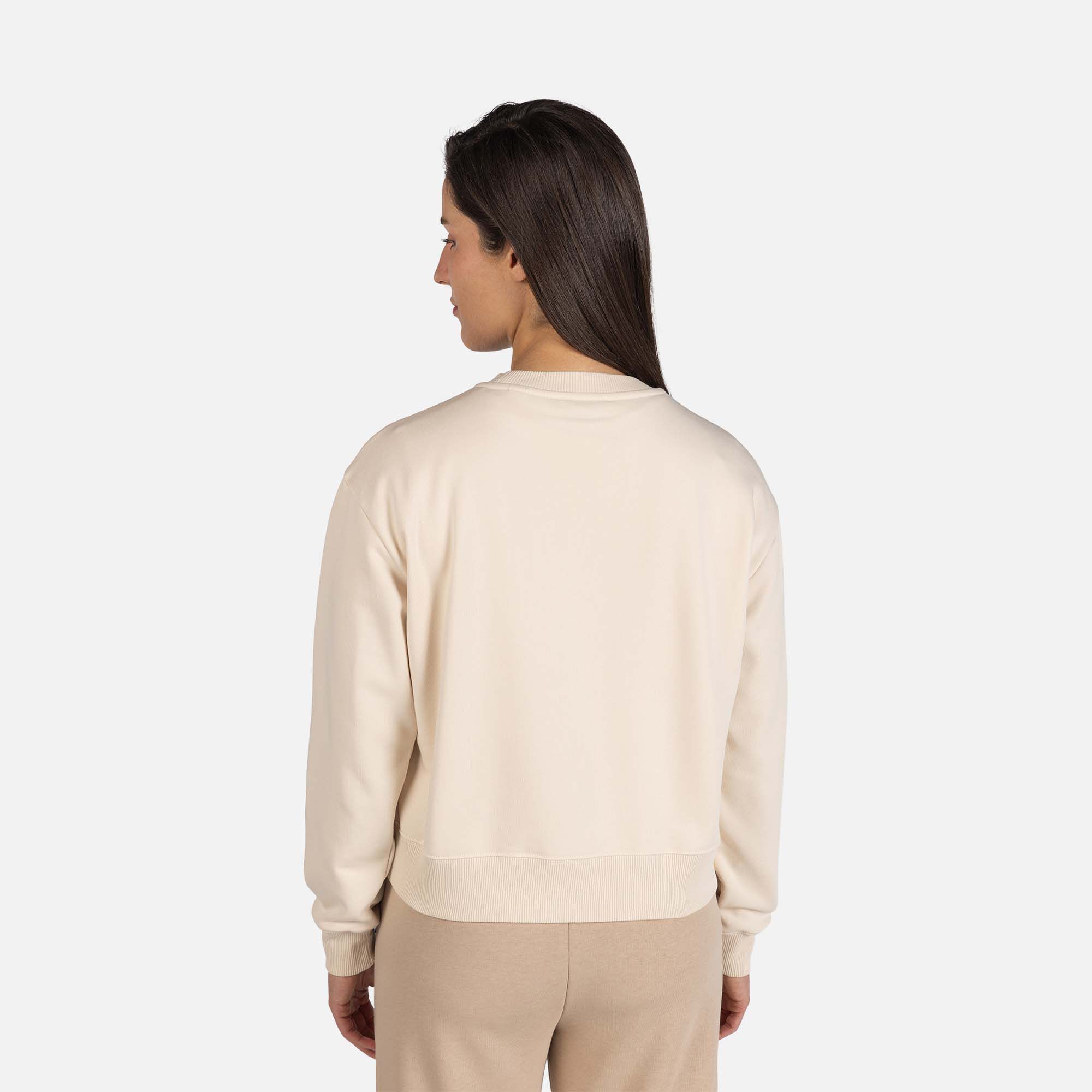 Pyrex Felpa Girocollo Donna In Cotone Con Lurex Argento E Tulle - Corta E Dritta