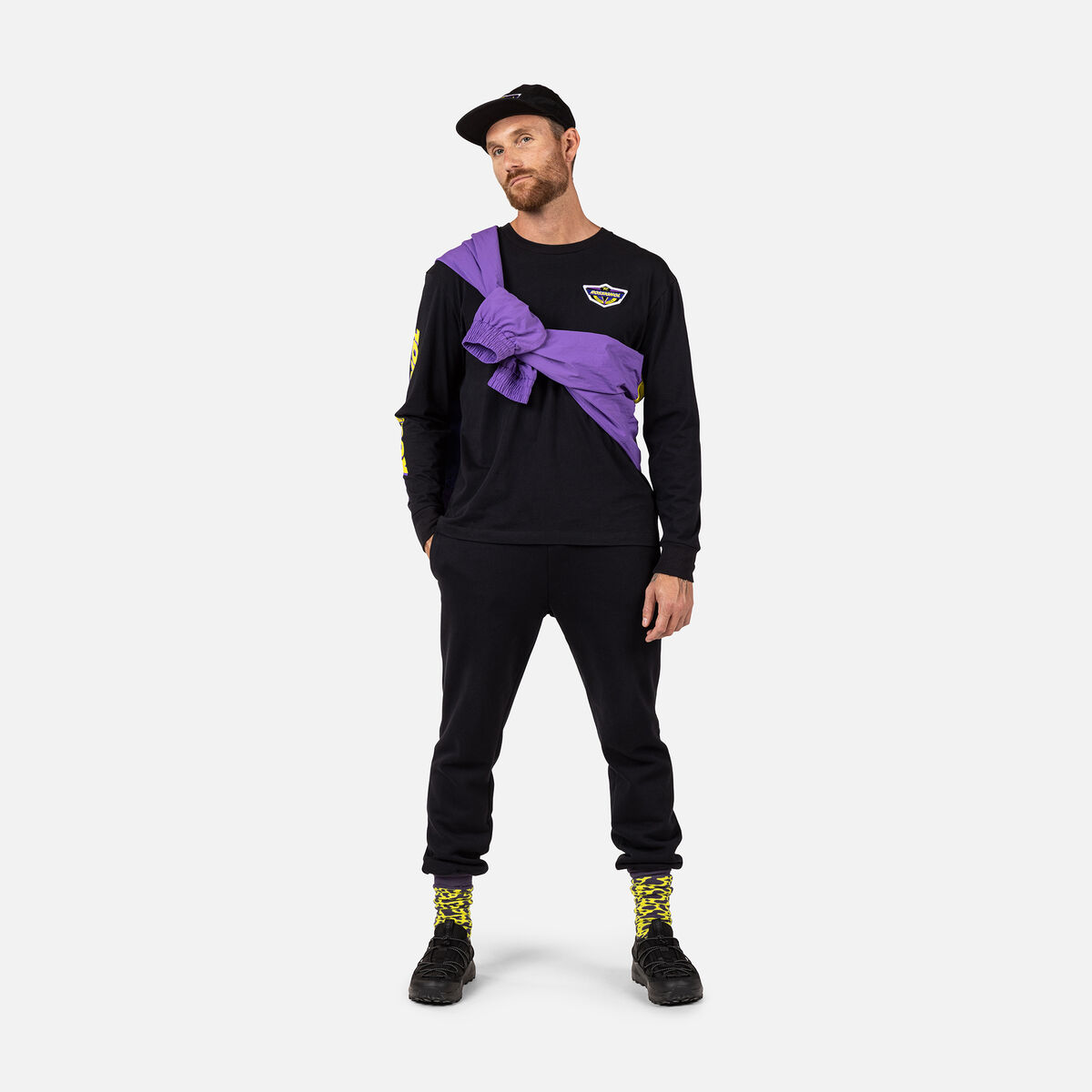 Rossignol Tee-shirt &agrave; manches longues Super unisexe Noir