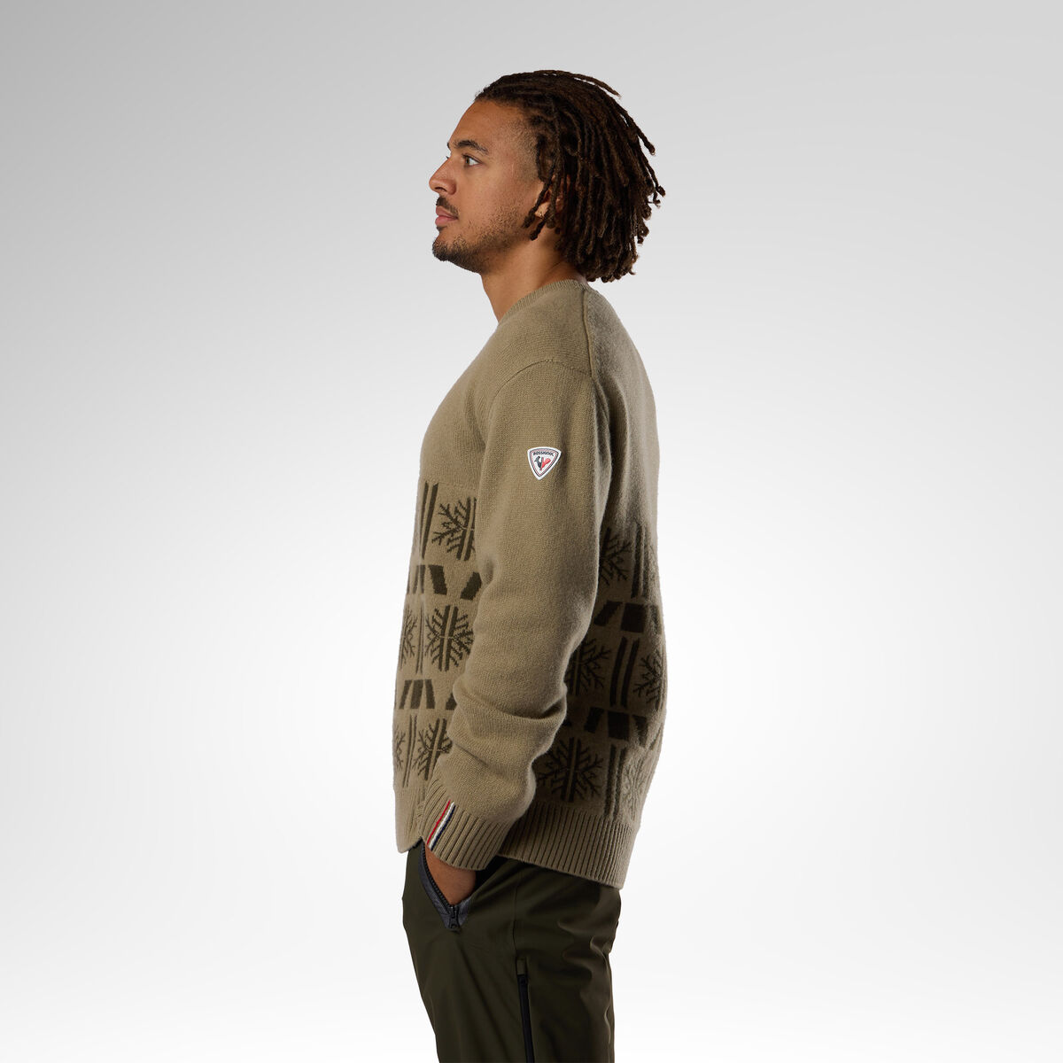 Rossignol Men's Patterned Crewneck Sweater [Ljava.lang.Object;@3454e036
