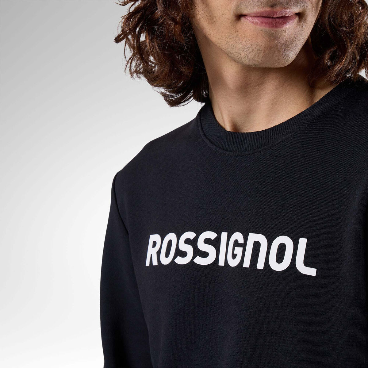 Rossignol Men's Logo Crewneck Sweatshirt Black