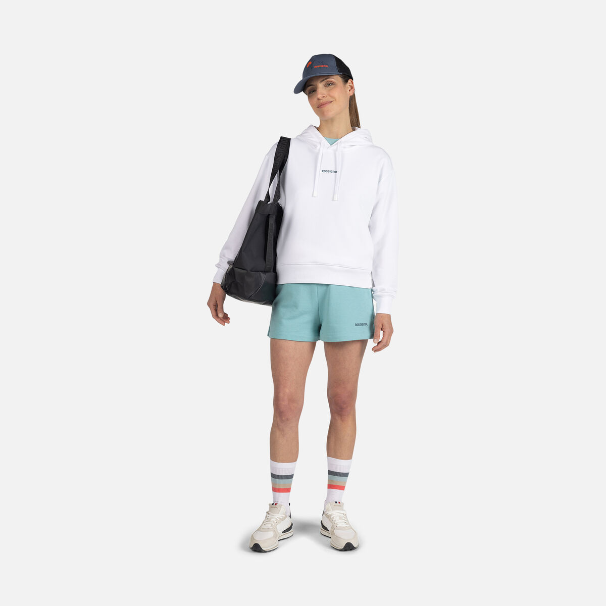 Rossignol Damen Waterfall Kapuzenpullover Wei&szlig;