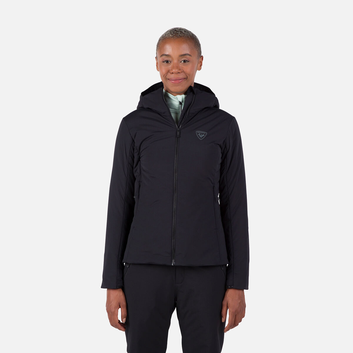 Rossignol Women's Opside Warm Insulated Hoodie Jacket Black