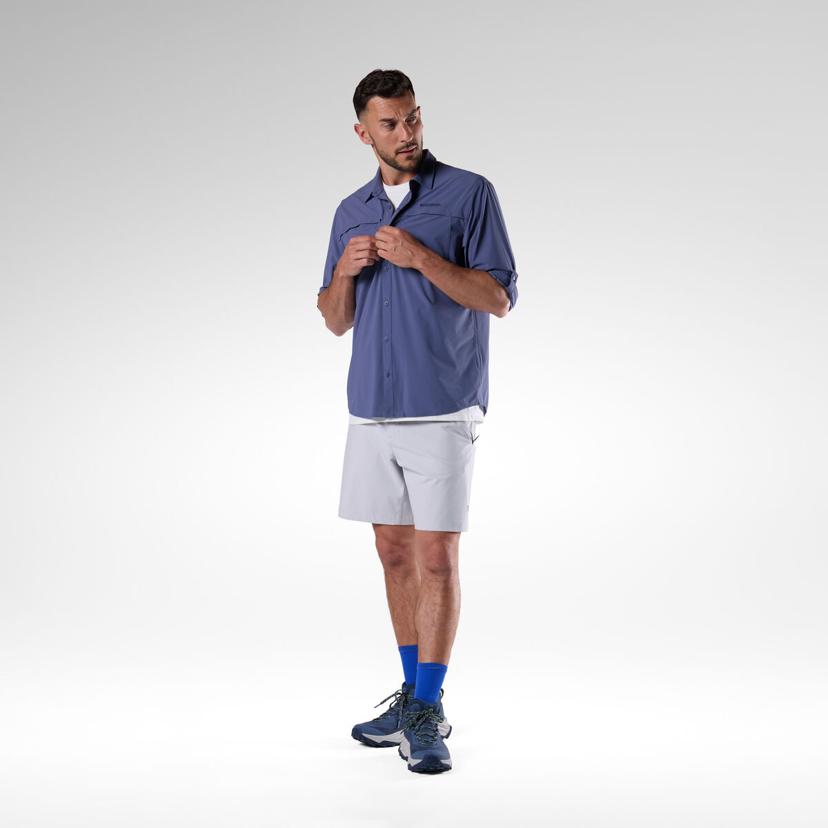 Rossignol Men's Long Sleeve Ventilation Shirt Blue