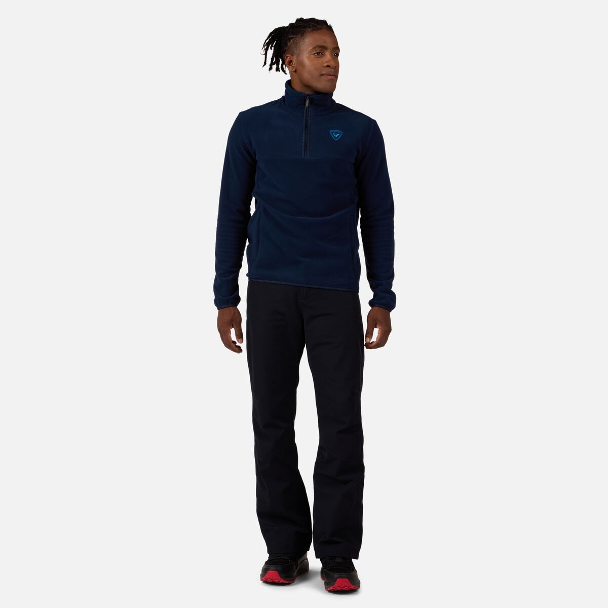 Rossignol Men's Strawpile Half-Zip Fleece Top Blue