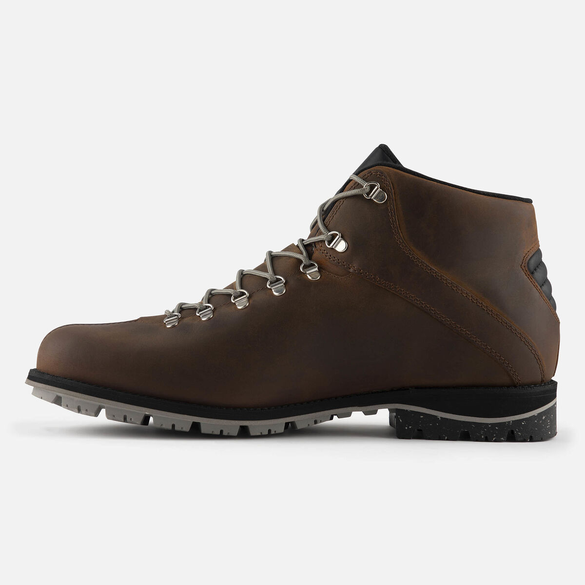 Rossignol Men's 1907 Chamonix Mid Brown Wax Boots Brown
