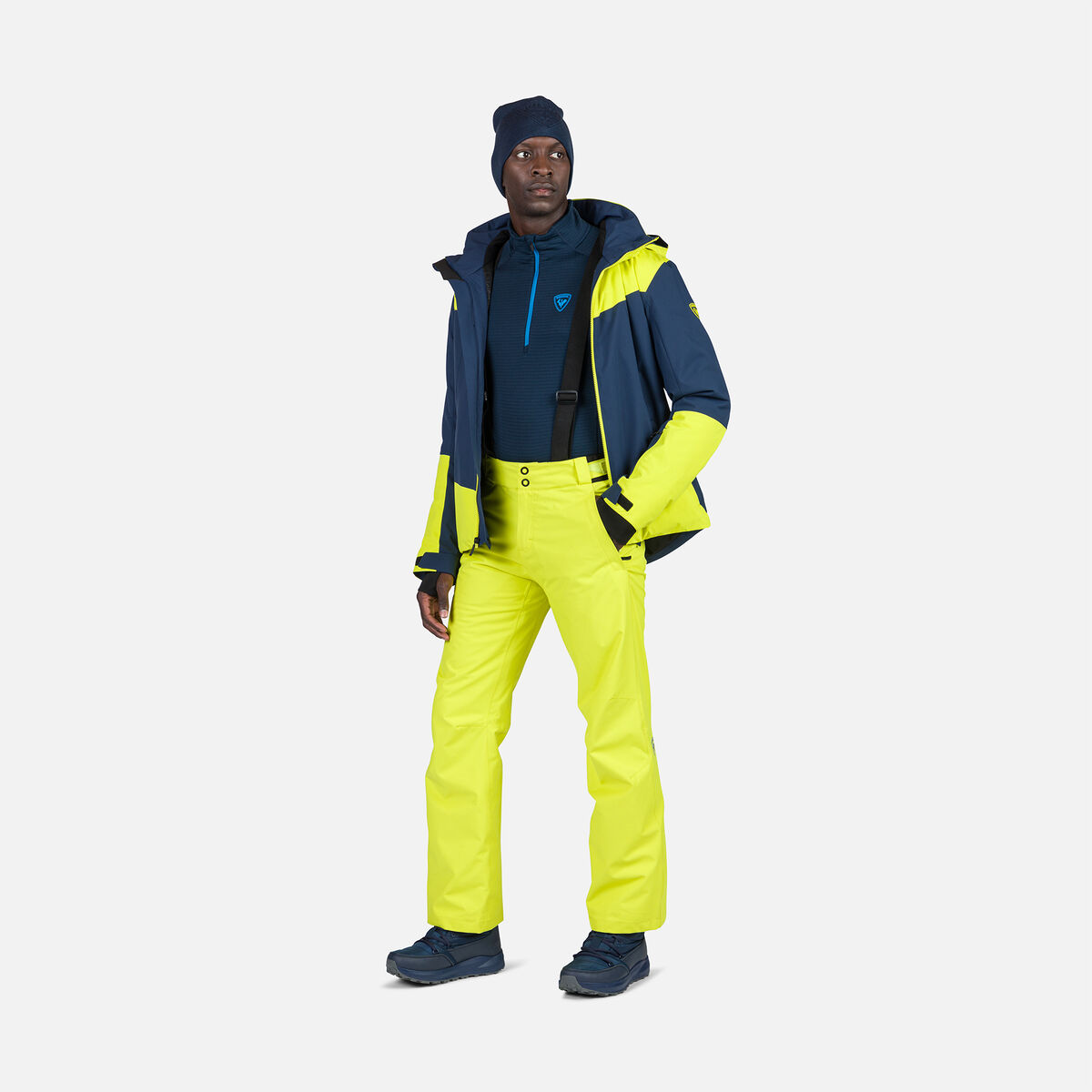 Rossignol Polaire &agrave; demi-zip homme Blackside Blue