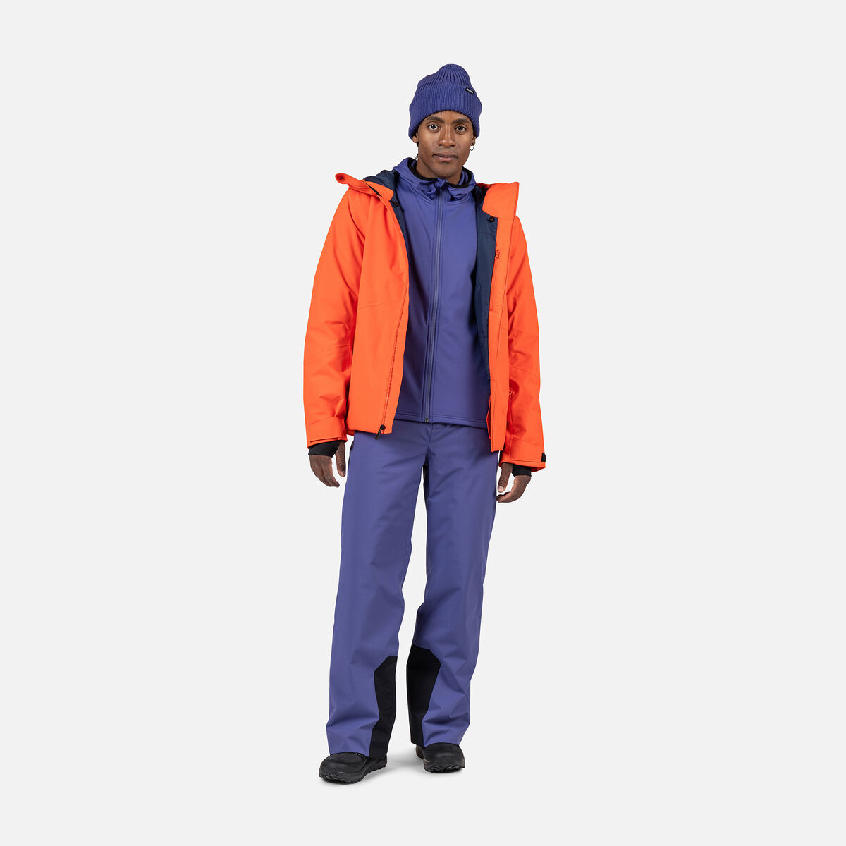 Rossignol Men's Mid Layer Full-Zip Hoodie Jacket Blue