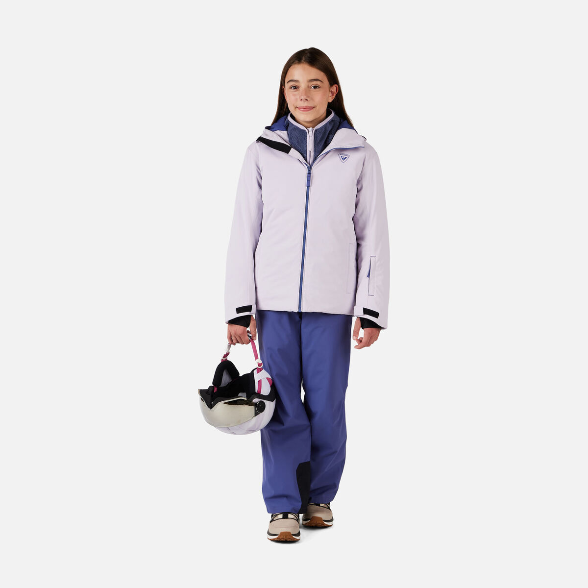 Rossignol Juniors' Strawpile Ski Jacket Pink/Purple