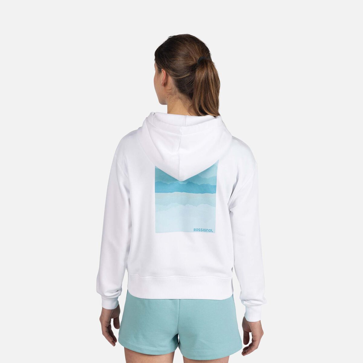 Rossignol Damen Waterfall Kapuzenpullover Wei&szlig;