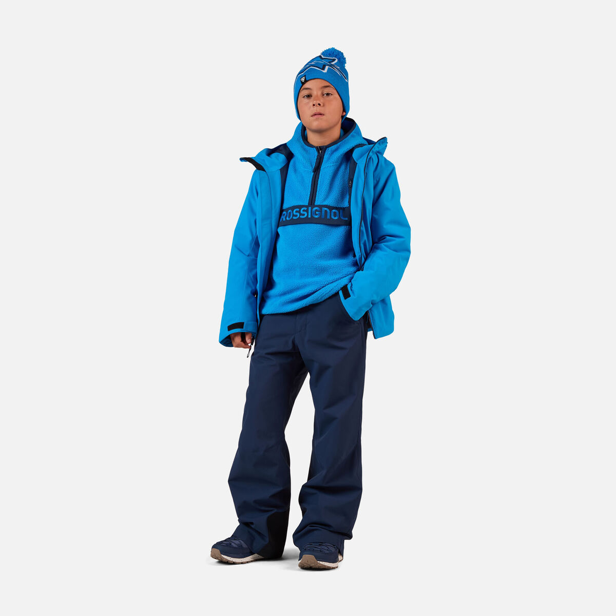 Rossignol Juniors' Alltrack Anorak Fleece Blue